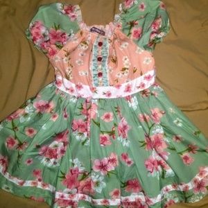 Mustard Pie Apron Dress w/Pants